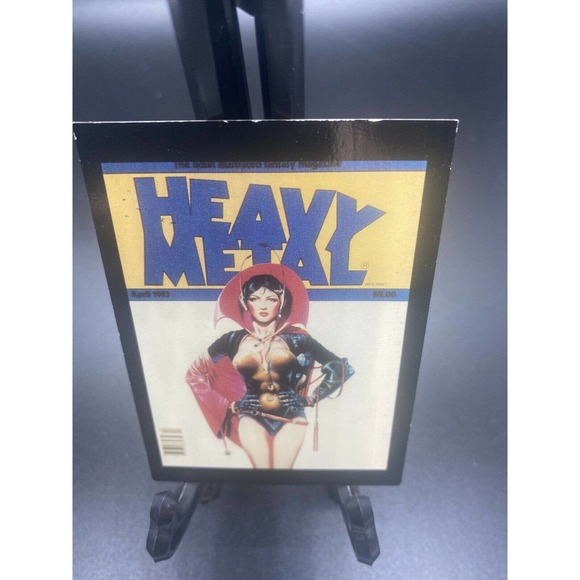Vintage 1982 Heavy Metal Trading Card No. 42 August 1982 Heavy Metal - Picture 3 of 12